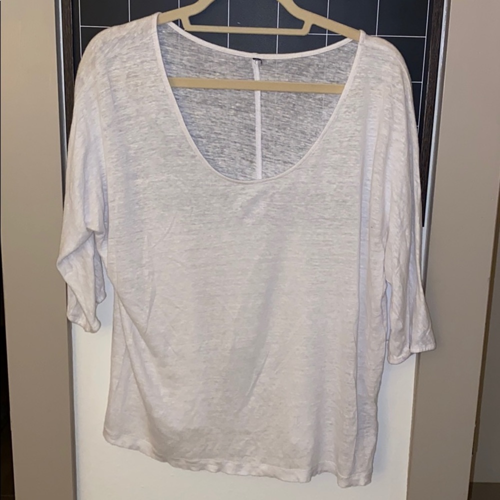 White linen shirt